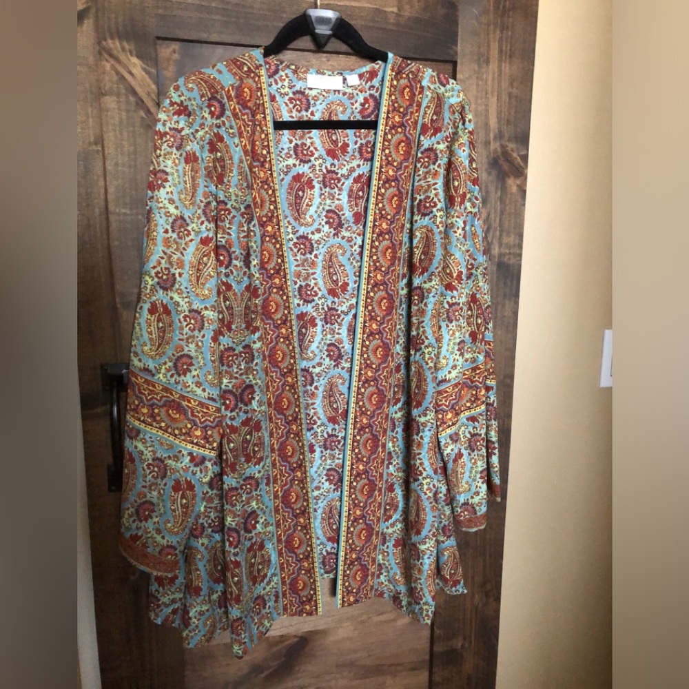 Woven topper/kimono by Kim Gravel